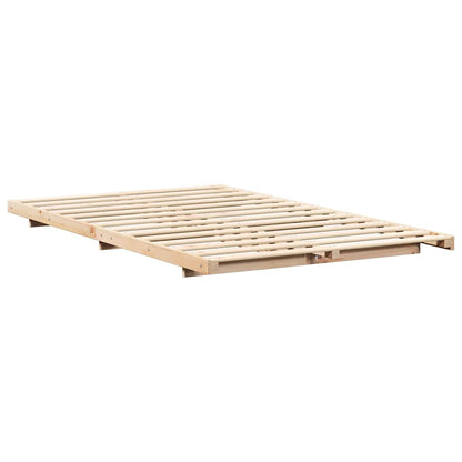 Struttura letto a terra Marrone 120 x190 cm