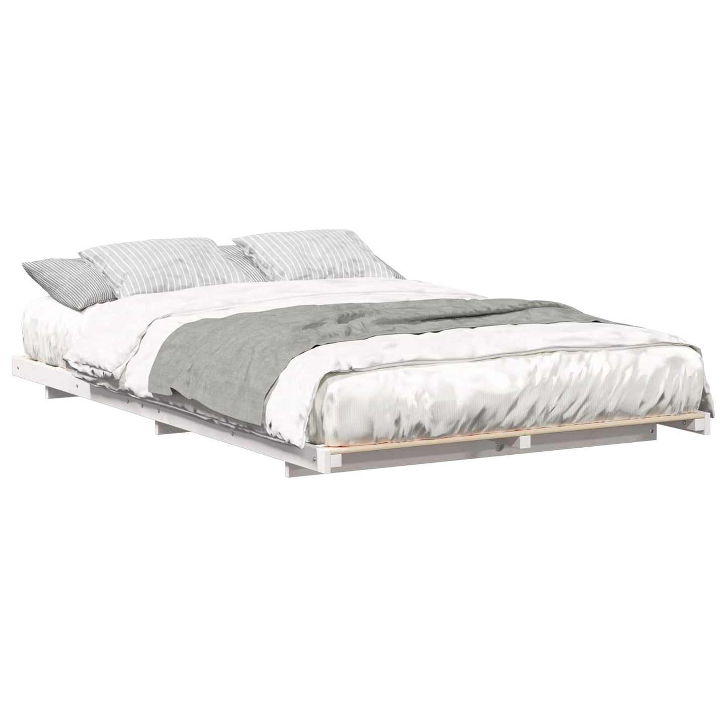 Struttura del letto Bianco 120 x 190 cm Pino massello | homemem39