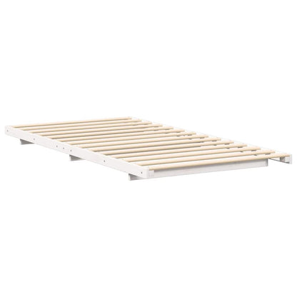 Struttura del letto Bianco 75 x 190 cm Pino massello | homemem39