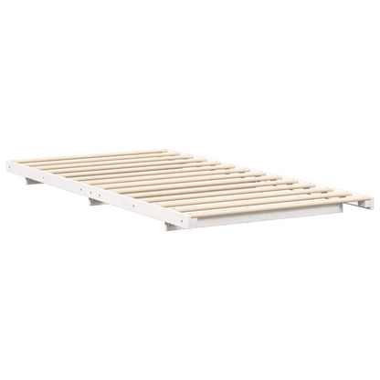 Struttura del letto Bianco 75 x 190 cm Pino massello | homemem39