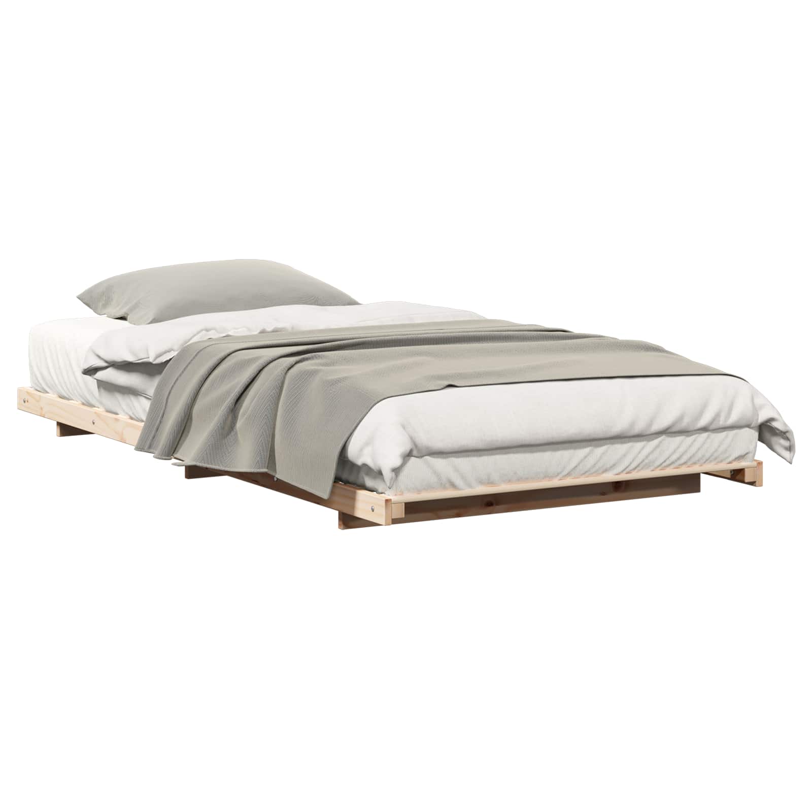 Struttura del letto Marrone 80 x 210 cm Pino massello | homemem39