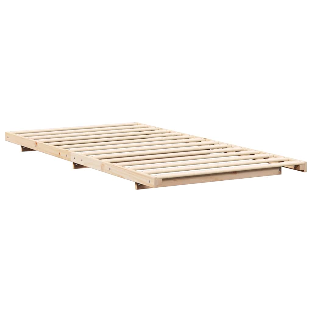 Struttura del letto Marrone 90 x 210 cm Pino massello | homemem39