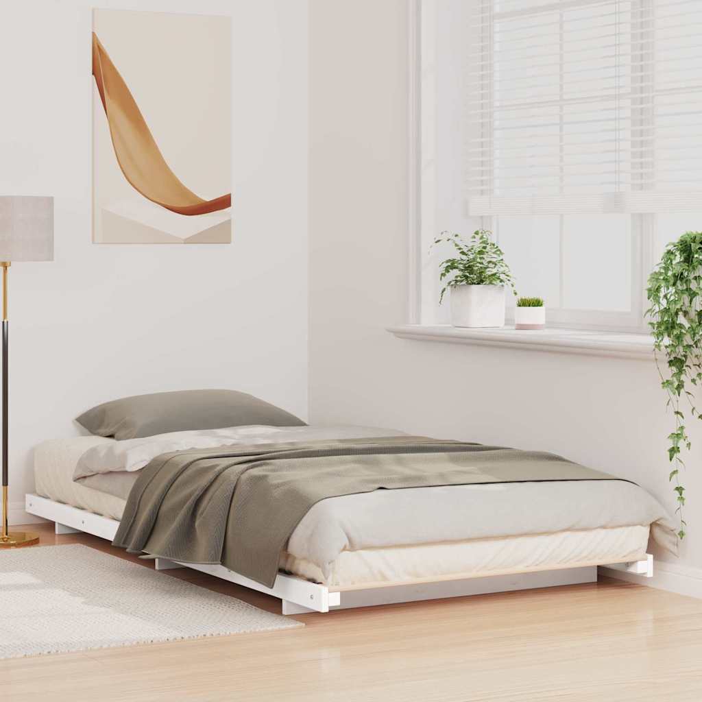 Struttura del letto Bianco 90 x 210 cm Pino massello | homemem39