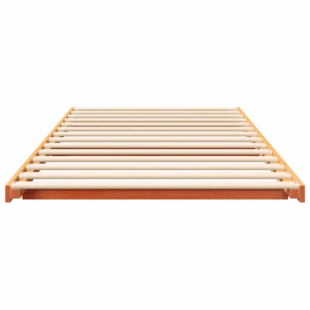 Struttura del letto Marrone cerato 90 x 210 cm Pino massello | homemem39