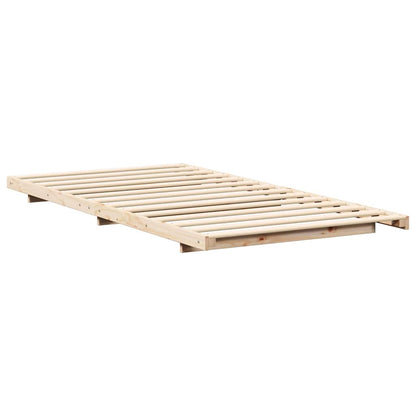 Struttura del letto Marrone 100 x 210 cm Pino massello | homemem39