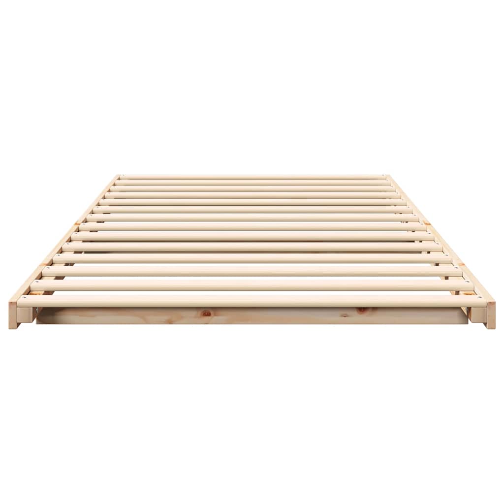 Struttura del letto Marrone 100 x 210 cm Pino massello | homemem39