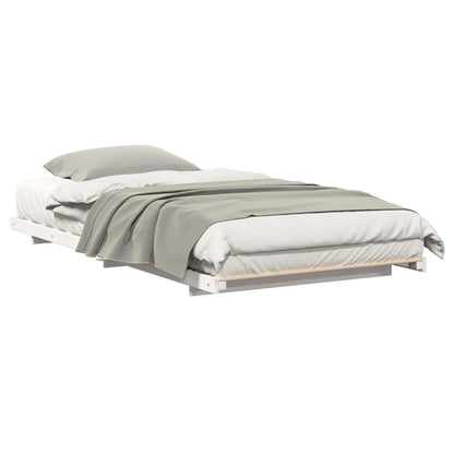 Struttura del letto Bianco 100 x 210 cm Pino massello | homemem39