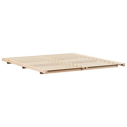 Struttura del letto Marrone 200 x 210 cm Pino massello | homemem39