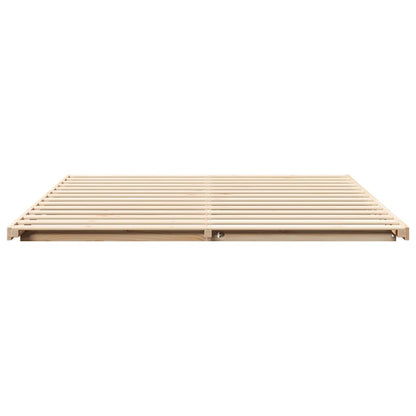 Struttura del letto Marrone 200 x 210 cm Pino massello | homemem39