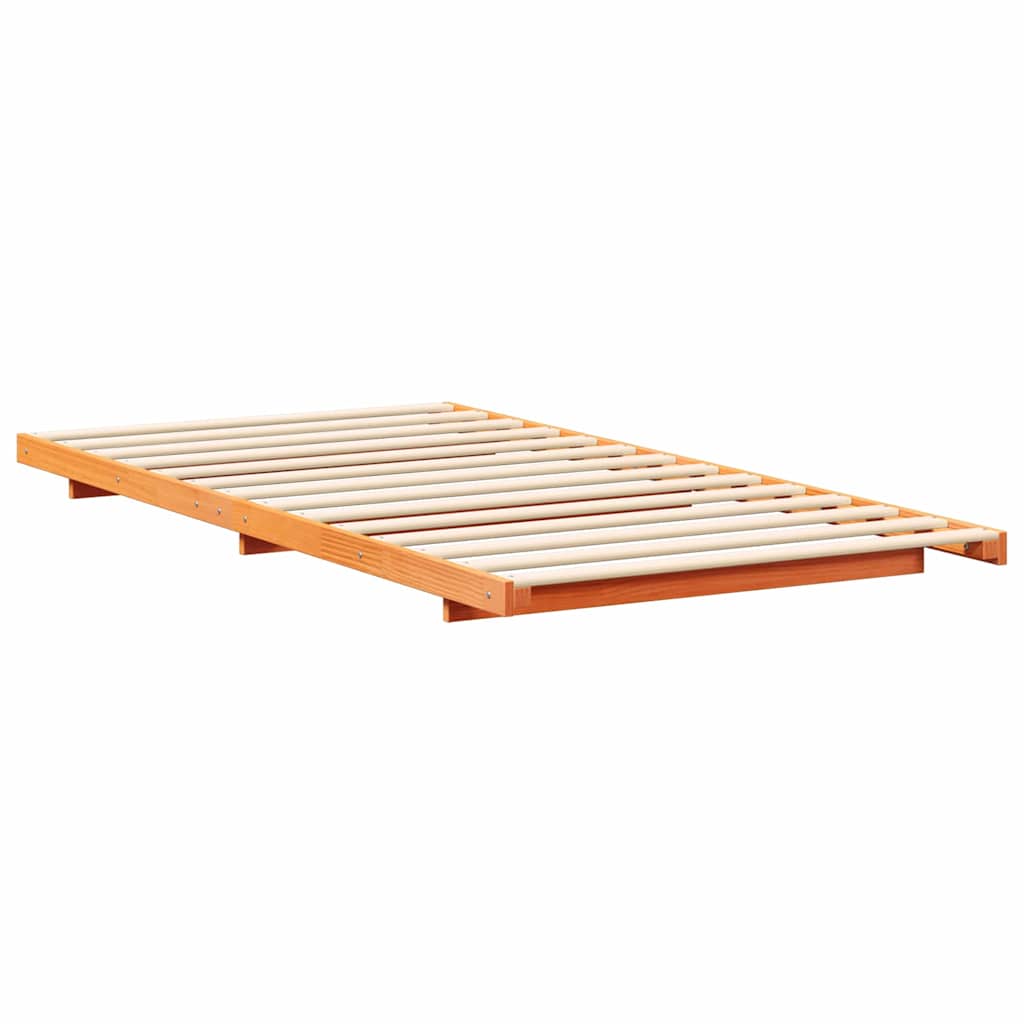 Struttura del letto Marrone cerato 80 x 220 cm Pino massello | homemem39