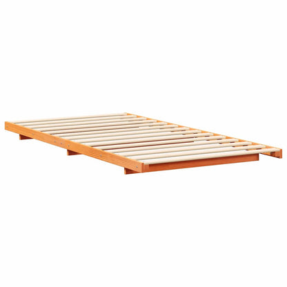 Struttura del letto Marrone cerato 80 x 220 cm Pino massello | homemem39