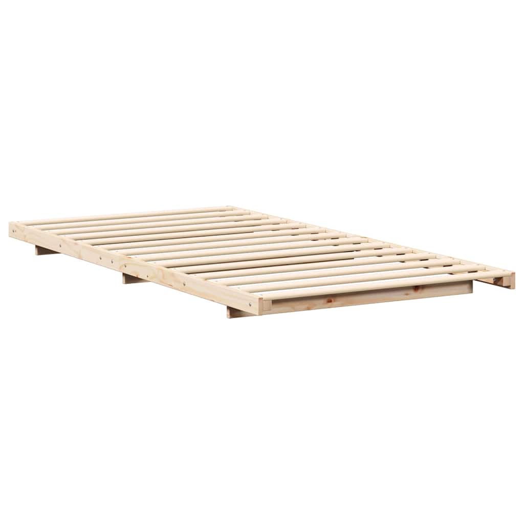 Struttura del letto Marrone 90 x 220 cm Pino massello | homemem39