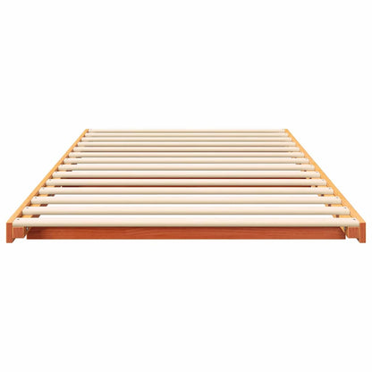 Struttura del letto Marrone cerato 90 x 220 cm Pino massello | homemem39