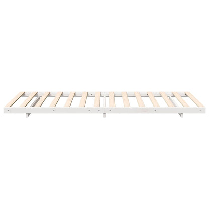 Struttura del letto Bianco 100 x 220 cm Pino massello | homemem39