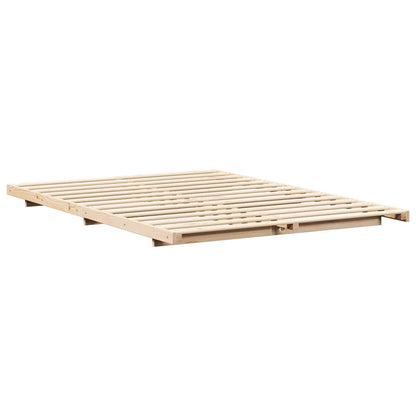 Struttura del letto Marrone 140 x 220 cm Pino massello | homemem39