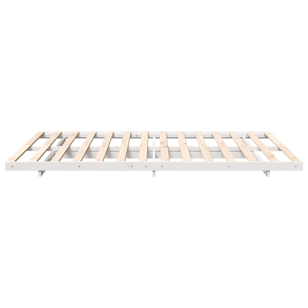 Struttura del letto Bianco 140 x 220 cm Pino massello | homemem39