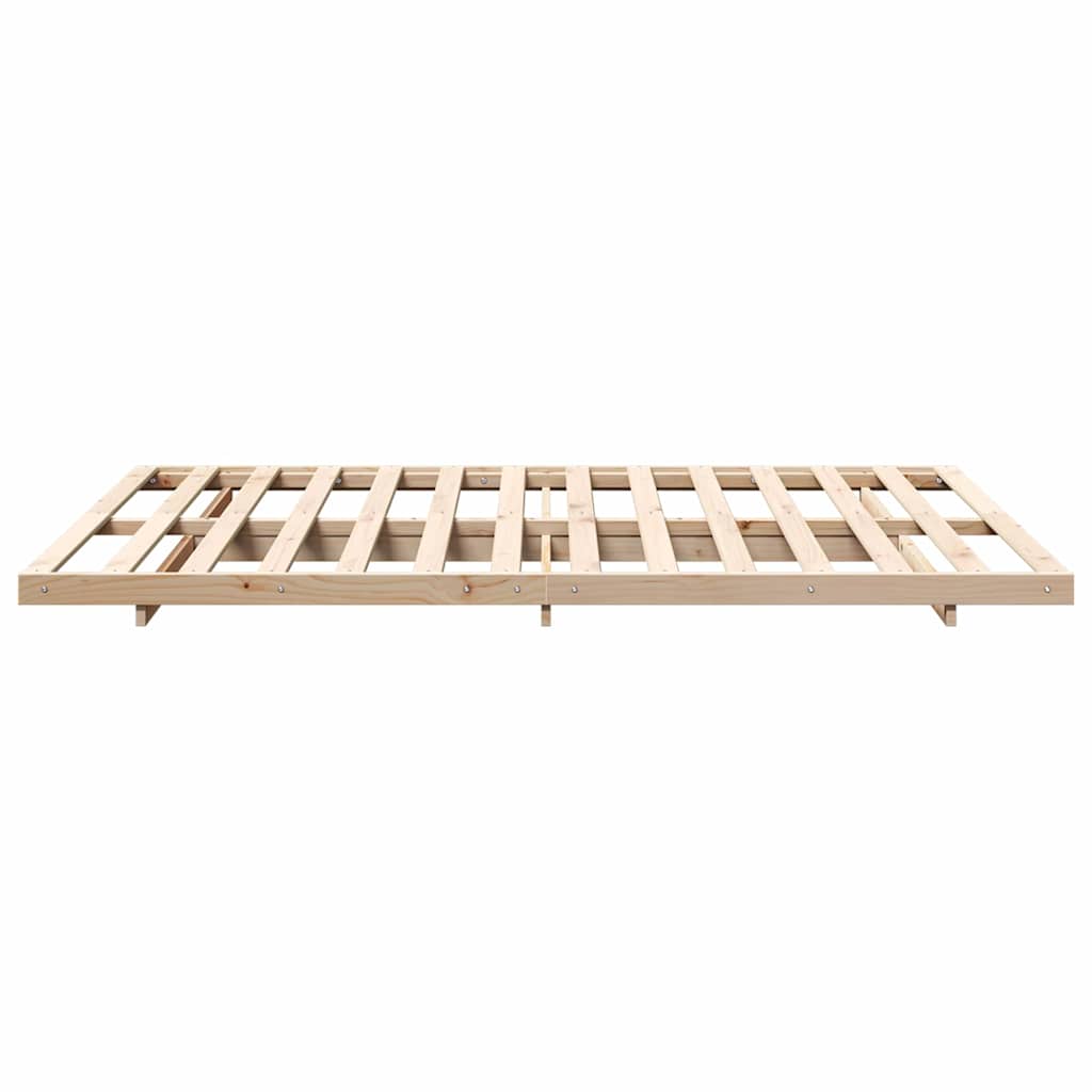Struttura del letto Marrone 160 x 220 cm Pino massello | homemem39