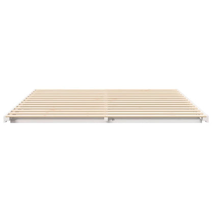 Struttura del letto Bianco 200 x 220 cm Pino massello | homemem39