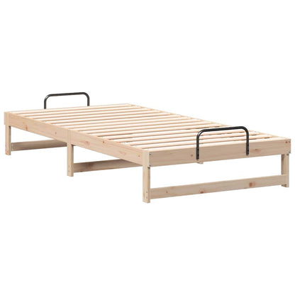 Struttura del letto Marrone 100 x 200 cm Pino massello | homemem39