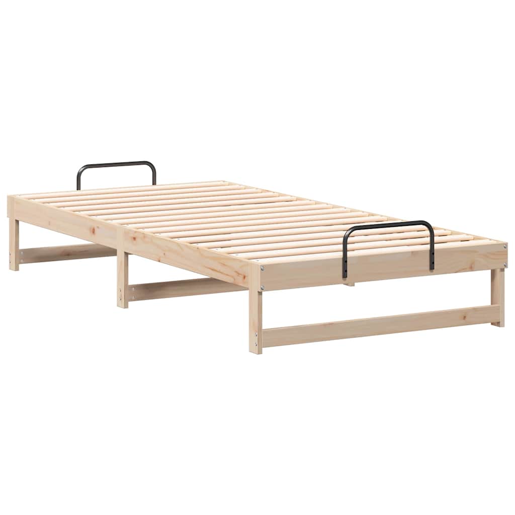 Struttura del letto Marrone 100 x 200 cm Pino massello | homemem39