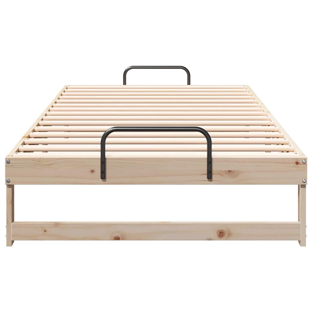 Struttura del letto Marrone 100 x 200 cm Pino massello | homemem39