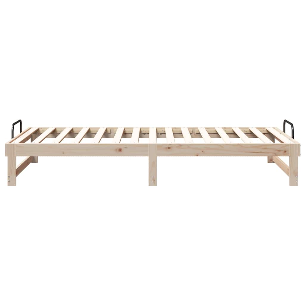 Struttura del letto Marrone 100 x 200 cm Pino massello | homemem39