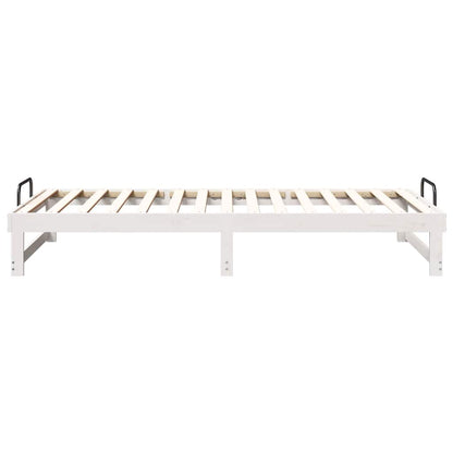 Struttura del letto Bianco 100 x 200 cm Pino massello | homemem39