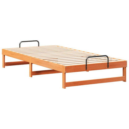 Struttura del letto Marrone 100 x 200 cm Pino massello | homemem39