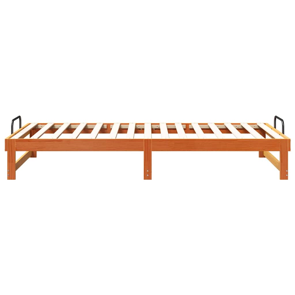 Struttura del letto Marrone 100 x 200 cm Pino massello | homemem39