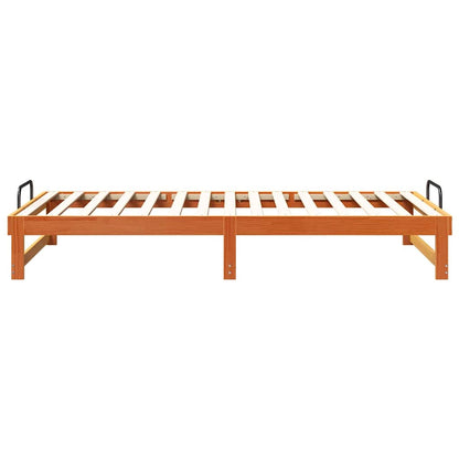 Struttura del letto Marrone 100 x 200 cm Pino massello | homemem39