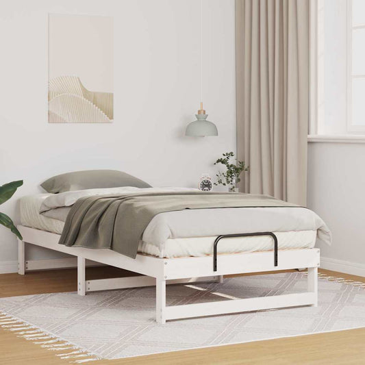 Struttura del letto Bianco 90 x 200 cm Pino massello | homemem39