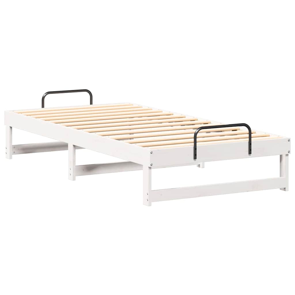 Struttura del letto Bianco 90 x 200 cm Pino massello | homemem39