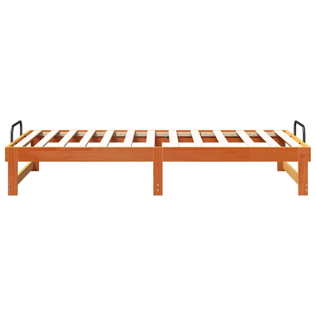 Struttura del letto Marrone 90 x 200 cm Pino massello | homemem39