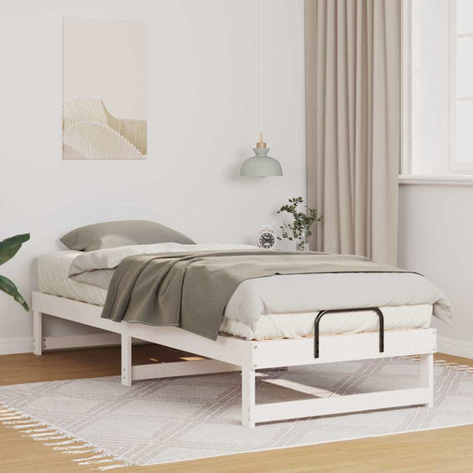 Struttura del letto Bianco 80 x 200 cm Pino massello | homemem39