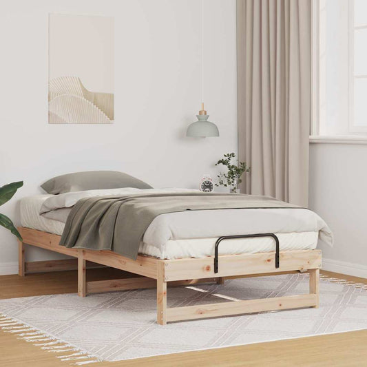 Struttura del letto Marrone 90 x 190 cm Pino massello | homemem39
