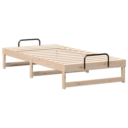 Struttura del letto Marrone 90 x 190 cm Pino massello | homemem39