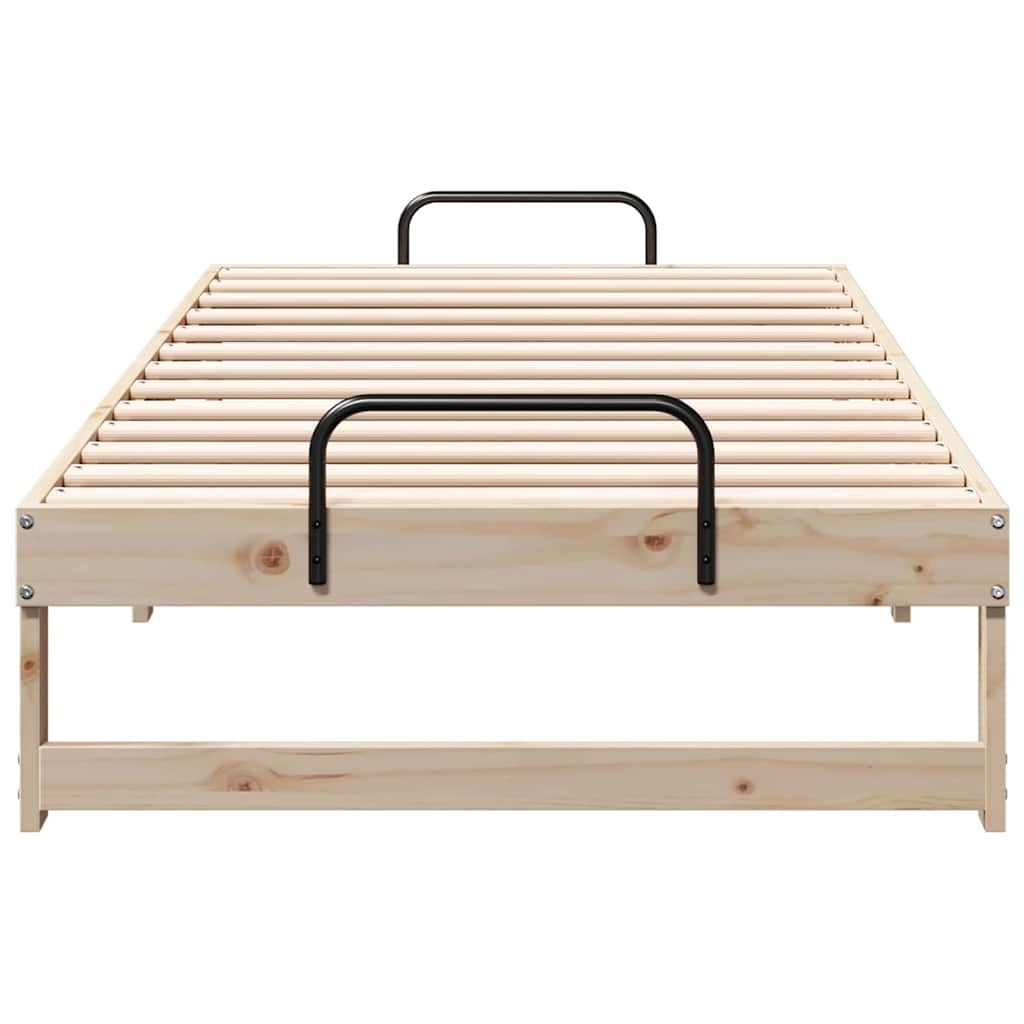Struttura del letto Marrone 90 x 190 cm Pino massello | homemem39