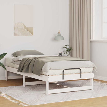 Struttura del letto Bianco 90 x 190 cm Pino massello | homemem39