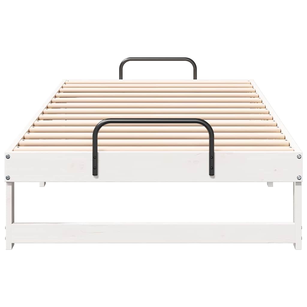 Struttura del letto Bianco 90 x 190 cm Pino massello | homemem39