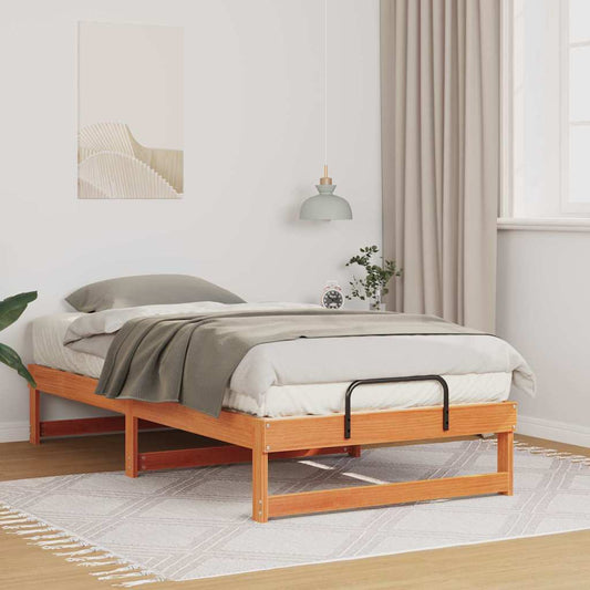 Struttura del letto Marrone 90 x 190 cm Pino massello | homemem39