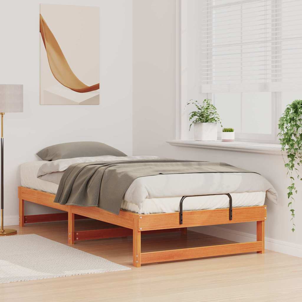 Struttura del letto Marrone 90 x 190 cm Pino massello | homemem39