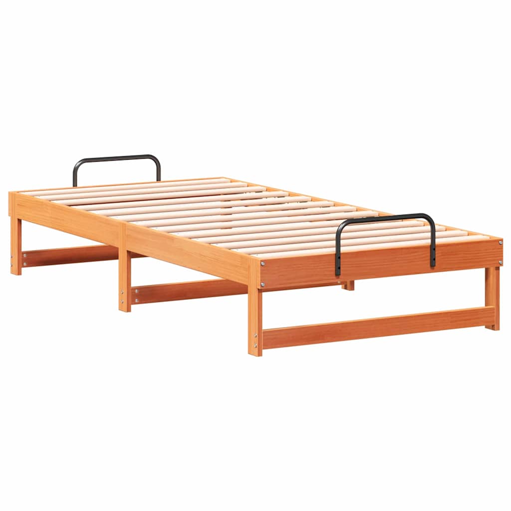 Struttura del letto Marrone 90 x 190 cm Pino massello | homemem39