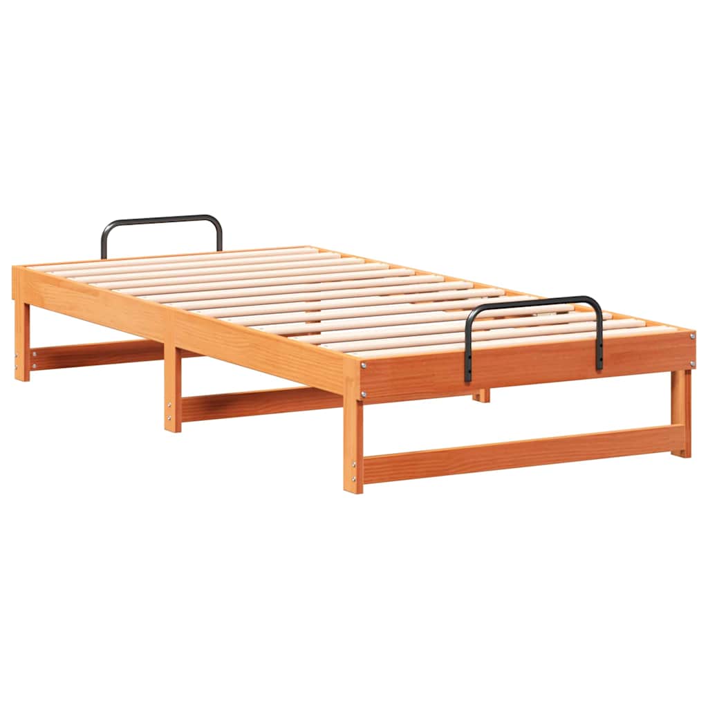 Struttura del letto Marrone 75 x 190 cm Pino massello | homemem39