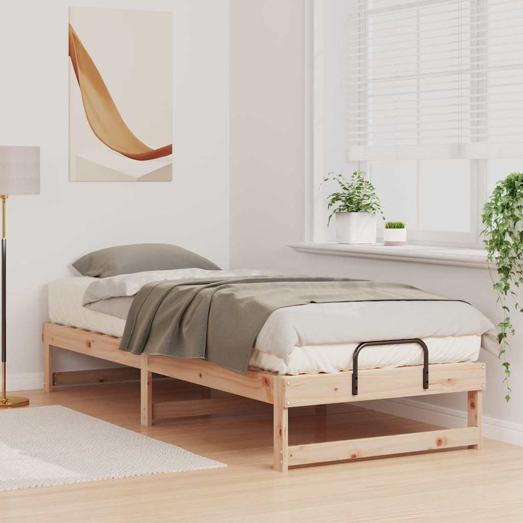 Struttura del letto Marrone 80 x 210 cm Pino massello | homemem39
