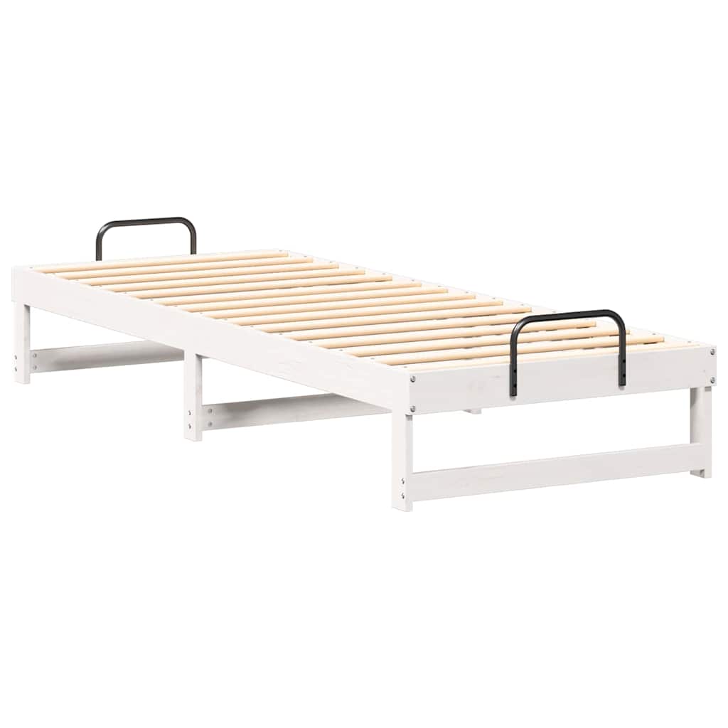 Struttura del letto Bianco 80 x 210 cm Pino massello | homemem39