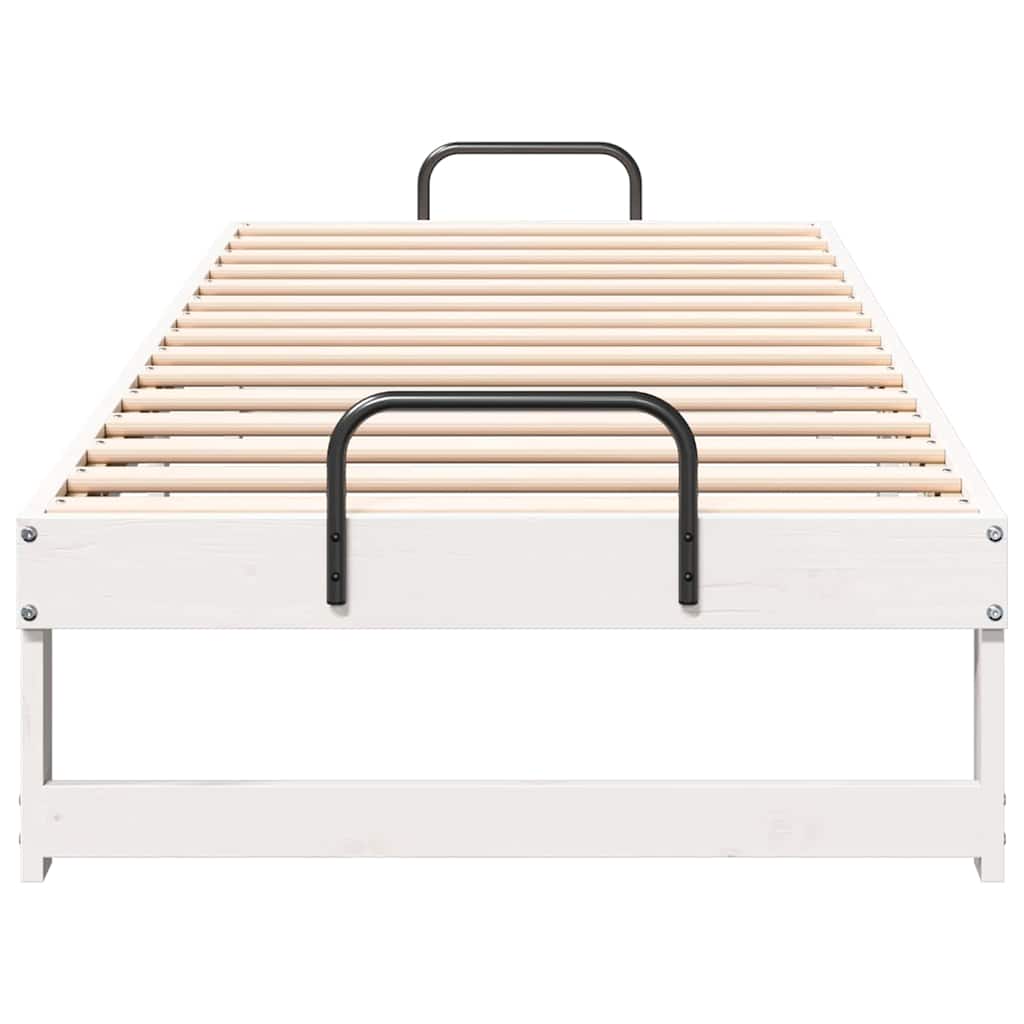 Struttura del letto Bianco 80 x 210 cm Pino massello | homemem39