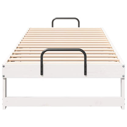 Struttura del letto Bianco 80 x 210 cm Pino massello | homemem39