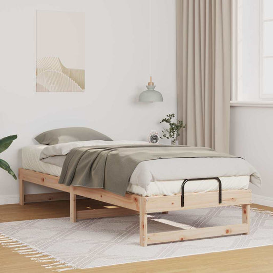 Struttura del letto Marrone 90 x 210 cm Pino massello | homemem39