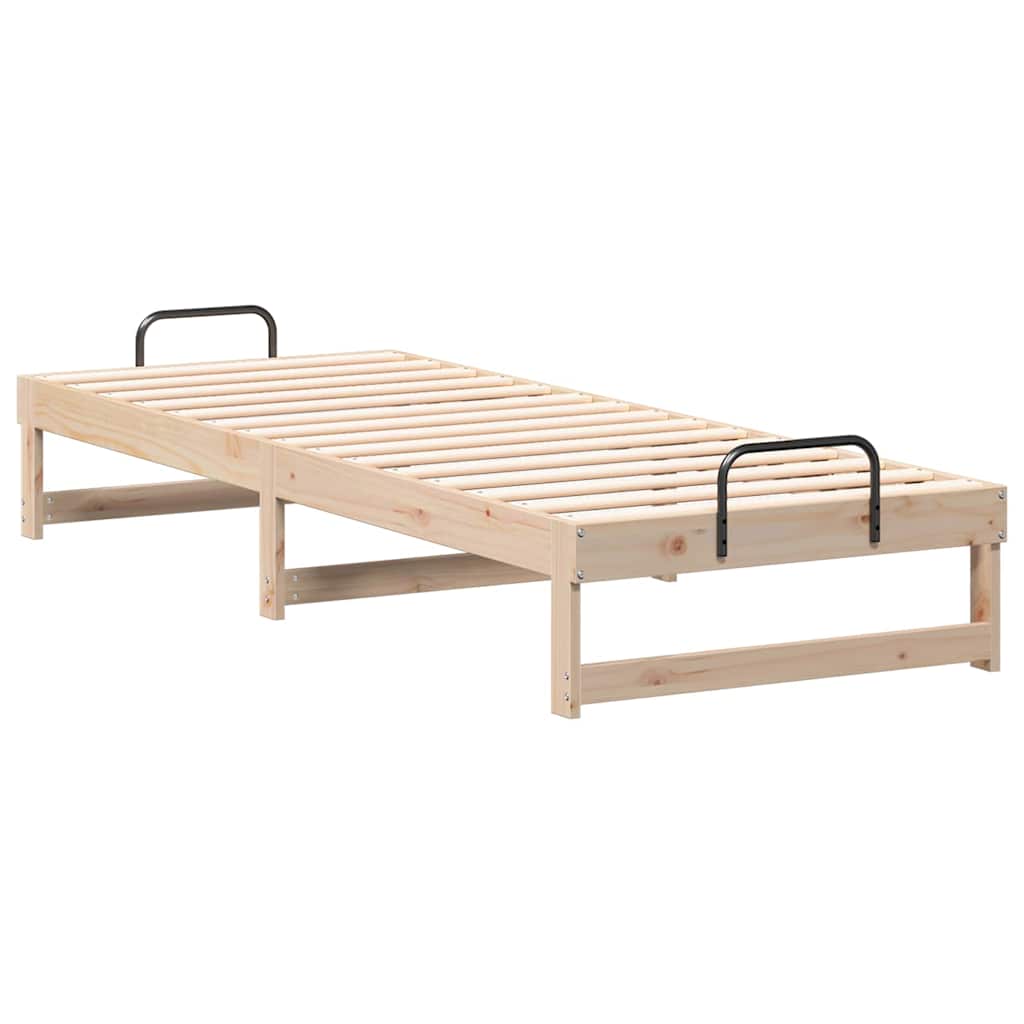 Struttura del letto Marrone 90 x 210 cm Pino massello | homemem39