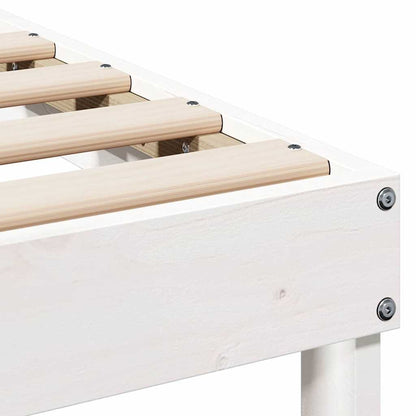 Struttura del letto Bianco 90 x 210 cm Pino massello | homemem39